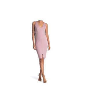 Elegant Pink Sleeveless Dress